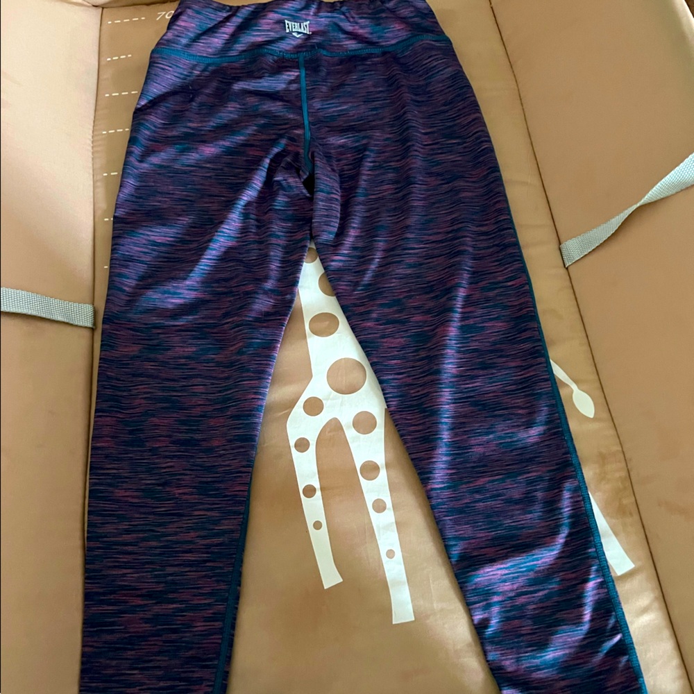 Purple and blue capris, brand Everlast, Size 7/8